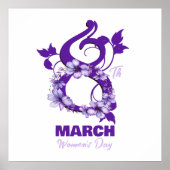 フローラ2025国際的年3月8日 ポスター (正面)