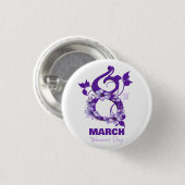 フローラ2025国際的年3月8日 缶バッジ (正面&裏面)