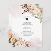 フローラ2025年卒業パーティーの卒業クラス 招待状 (正面/裏面)