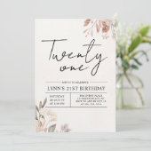フローラ21歳の誕生日パーティー 招待状 (スタンド正面)