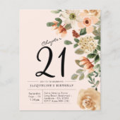 フローラ21th誕生日バジェット招待状 チラシ (正面)