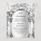 フローラ25結婚周年の招待 (正面)