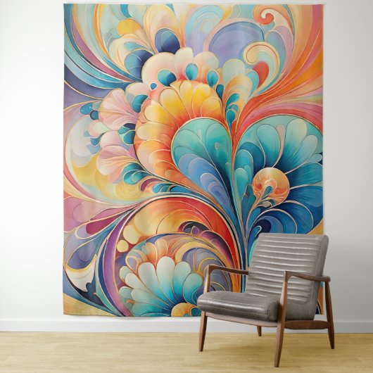 フローラ3フローラパステルタペストリー タペストリー (インサイチュ)