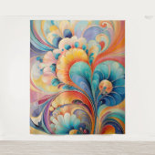 フローラ3フローラパステルタペストリー タペストリー (正面)