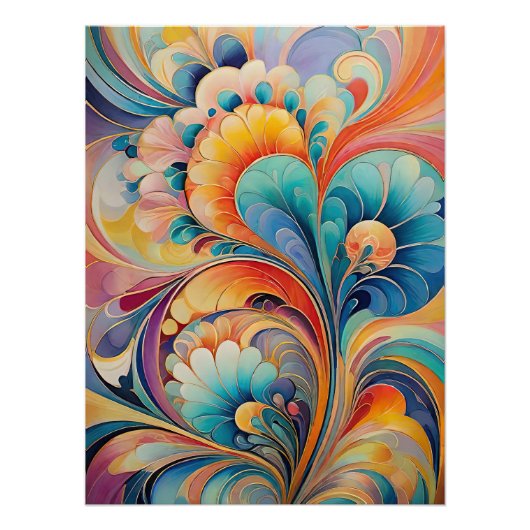 フローラ3フローラパステルポスター ポスター (正面)