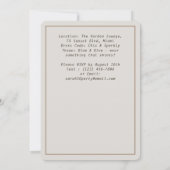 フローラ30歳の誕生日招待状（写真あり） 招待状 (裏面)