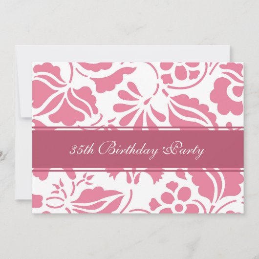 フローラ35バースデーパーティ招待状 招待状 (正面)