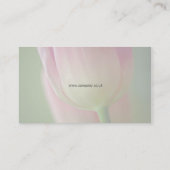 フローラ3 -ピンクチューリップ名刺 名刺 (裏面)