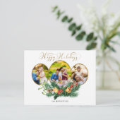 フローラ3 – フォト金ゴールドハッピーホリデーズスクリプト シーズンポストカード (スタンド正面)