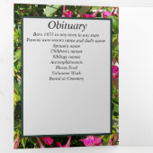 フローラ4時のパッチ5つの記念写真 三つ折り案内状 (内部最初)