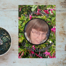 フローラ4時のパッチ5つの記念写真 三つ折り案内状