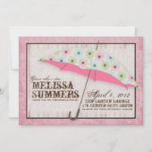 フローラ4月シャワーベビーシャワー招待状 招待状 (正面)