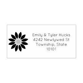 フローラ4線差出人住所 セルフインキングスタンプ