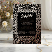 フローラ40カスタムthフォトサプライズ誕生日 箔招待状