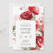 フローラ40周年結婚招待状 招待状 (正面)