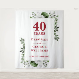 フローラ40周年記念写真ブース背景 タペストリー