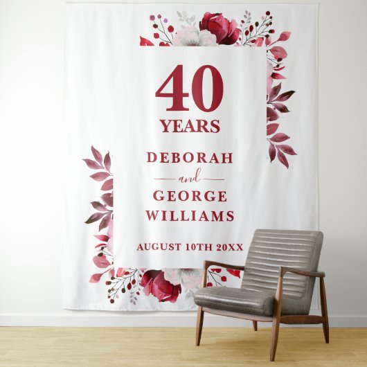 フローラ40周年記念写真ブース背景 タペストリー (インサイチュ)