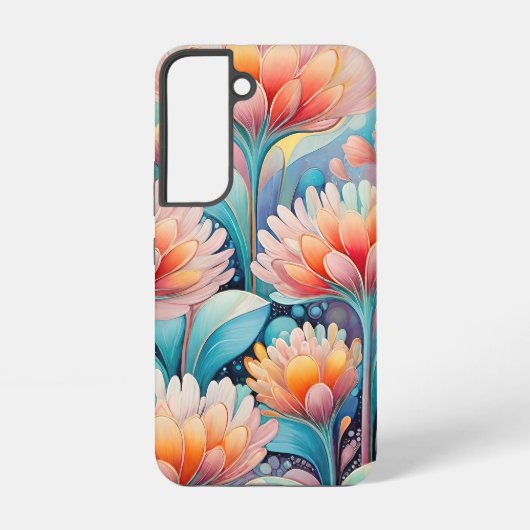 フローラ4 iPhoneとサムスンのケース複数 Samsung Galaxyケース (裏面)