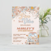 フローラ5はヴィーブグルービーレトロ5番目の誕生日 招待状 (スタンド正面)