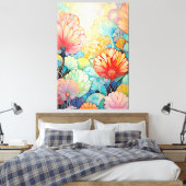 フローラ5フローラパステルキャンバスプリント キャンバスプリント (インサイチュ (寝室))