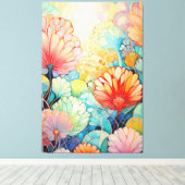 フローラ5フローラパステルキャンバスプリント キャンバスプリント (インサイチュ (ウッドフロア))