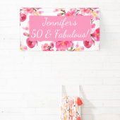 フローラ50と素晴らしい50誕生日 横断幕 (インサイチュ)
