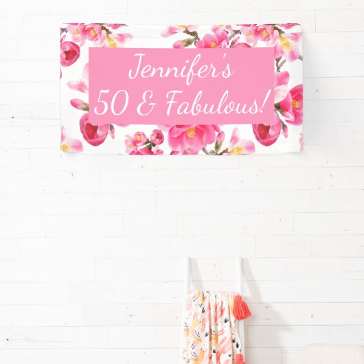 フローラ50と素晴らしい50誕生日 横断幕 (インサイチュ)