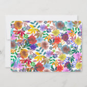 フローラ50と素晴らしい50誕生祝い 招待状 (裏面)