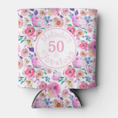 フローラ50ガーリーバラ 缶クーラー (正面)