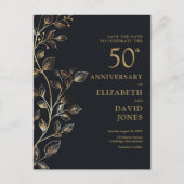 フローラ50周年結婚日付を保存 ポストカード (正面)