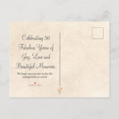 フローラ50回招待花50年ワイルドフラワー インビテーションポストカード (裏面)