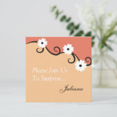 フローラ50歳誕生日パーティーの招待 招待状 (スタンド正面)