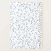 フローラ5.5インチx 8.5インチスパイラル週/月プランナー プランナー手帳 (裏面)