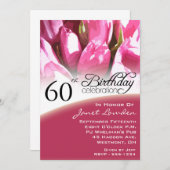 フローラ60バースデーパーティ招待状 招待状 (正面/裏面)