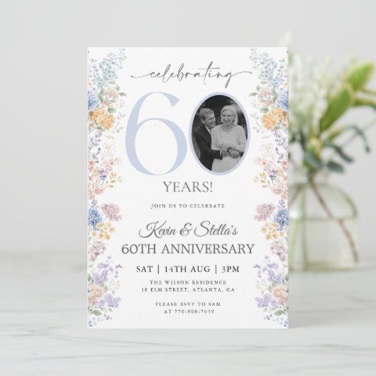 フローラ60周年記念撮影招待状 招待状 (スタンド正面)