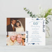 フローラ60結婚周年記念Then & Now 2 Photo 招待状 (スタンド正面)