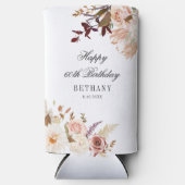 フローラ60誕生日サプライズパーティー スリム缶クーラー (正面)