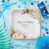 フローラ60誕生日サプライズパーティー ペーパープレート (パーティー)