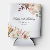 フローラ60誕生日サプライズパーティー 缶クーラー (正面)