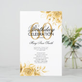 フローラ60誕生日プログラム金ゴールド（メニュー付き） (スタンド正面)