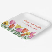 フローラ60誕生日 ペーパープレート (傾斜あり)