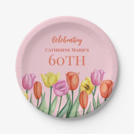 フローラ60誕生日 ペーパープレート