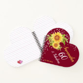 フローラ60th誕生日サンフラワーブルガンディゲスト ノートブック (内部)