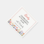 フローラ60th誕生日パーティナプキンス60年の花 スタンダードカクテルナプキン (角)