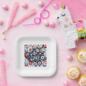 フローラ7月4日 ペーパープレート (パーティー)