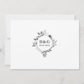 フローラ70結婚周年記念Then & Now 2 Photo 招待状 (裏面)