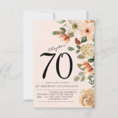 フローラ70誕生日 サンキューカード (正面)