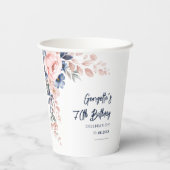 フローラ70thバースデーパーティー植物台本 紙コップ (裏面)