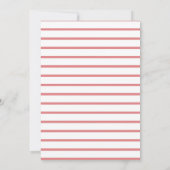 フローラ8タイポグラフィ誕生日招待状 (裏面)