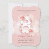 フローラ8誕生日招待状 招待状 (正面)